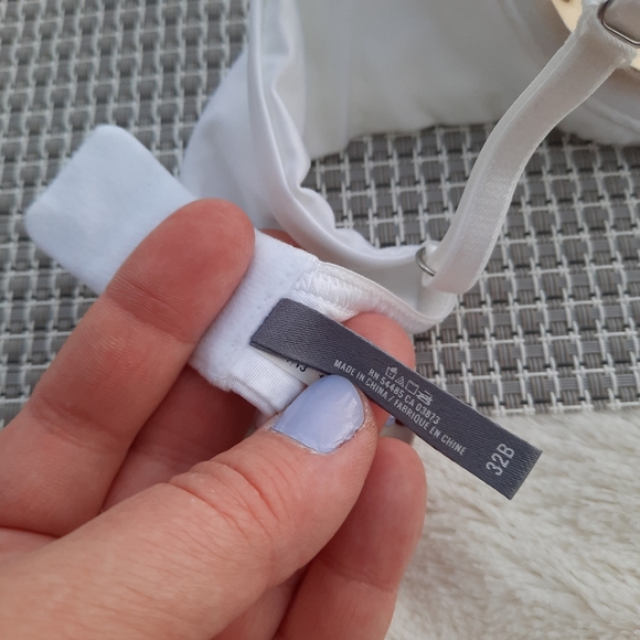 Aerie Ella Gel Padded Pushup Bra 32B White NEW American Eagle - Picture 9 of 12